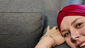 İnternetten düşürdüğüm türbanlı hatun